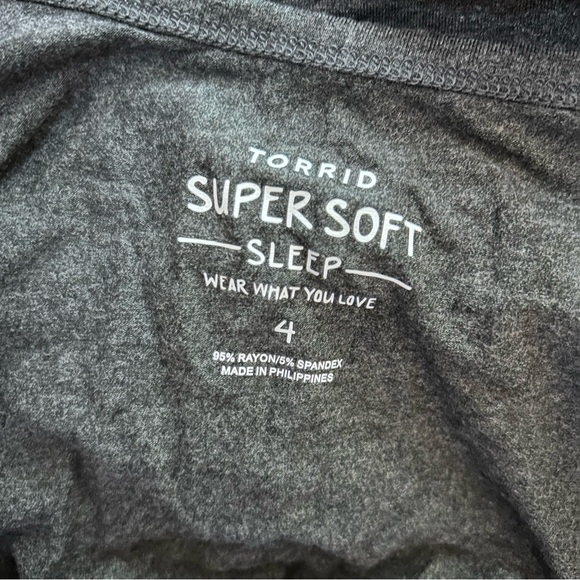 Torrid Super Soft Henley Sleeveless Sleep Romper - 4X - Picture 4 of 10